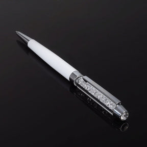 White Pen with Swarovski Crystals