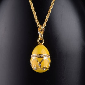 Yellow Egg Pendant Necklace