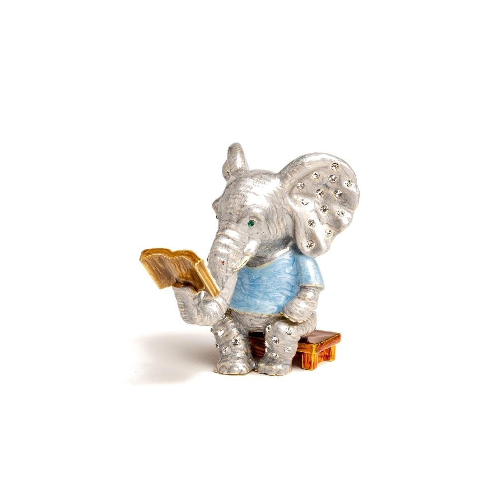 Elephant Sitting and Reading a Book Baby Shower Keren Kopal
