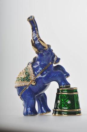 Blue Elephant on Green Stage  Keren Kopal