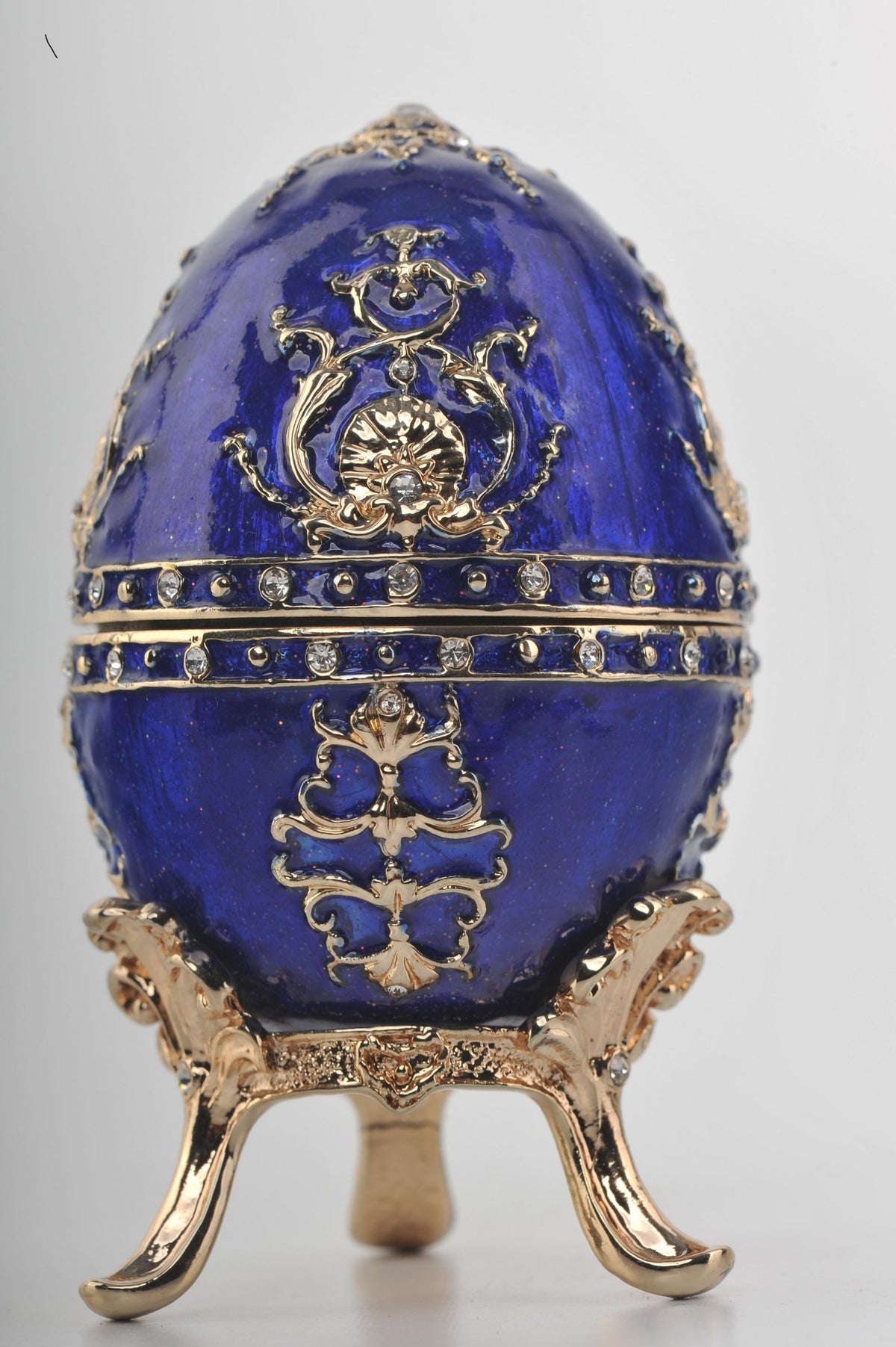 Keren Kopal Blue Faberge Egg Music Box  78.25