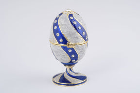 Keren Kopal Blue & White Faberge Egg  68.50