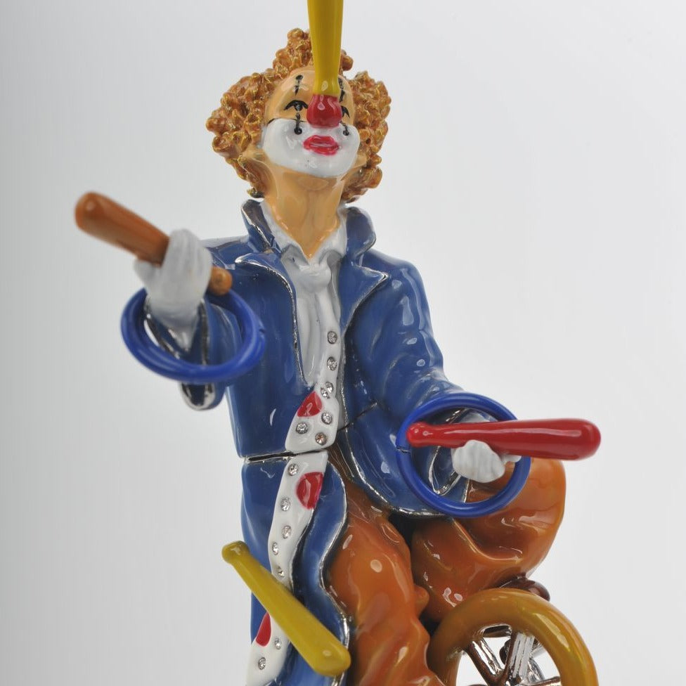 Keren Kopal Circus Clown Juggles on a Unicycle  89.00