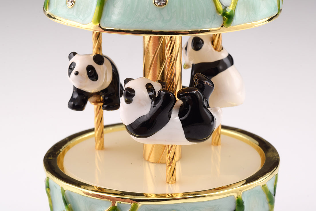 Panda Bears Musical Carousel