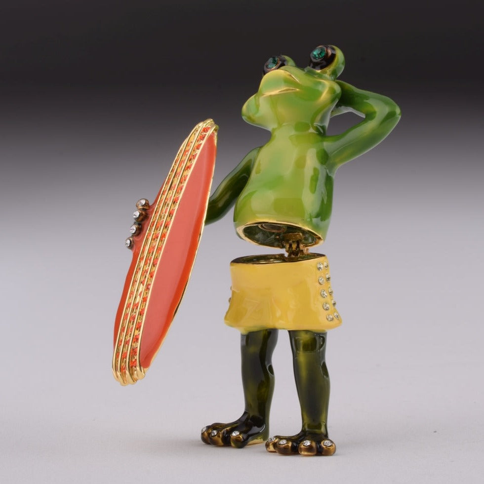 Frog Holding a Surfboard