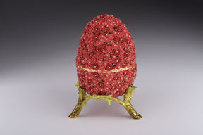 Red Flowers Faberge Egg Easter Egg Keren Kopal