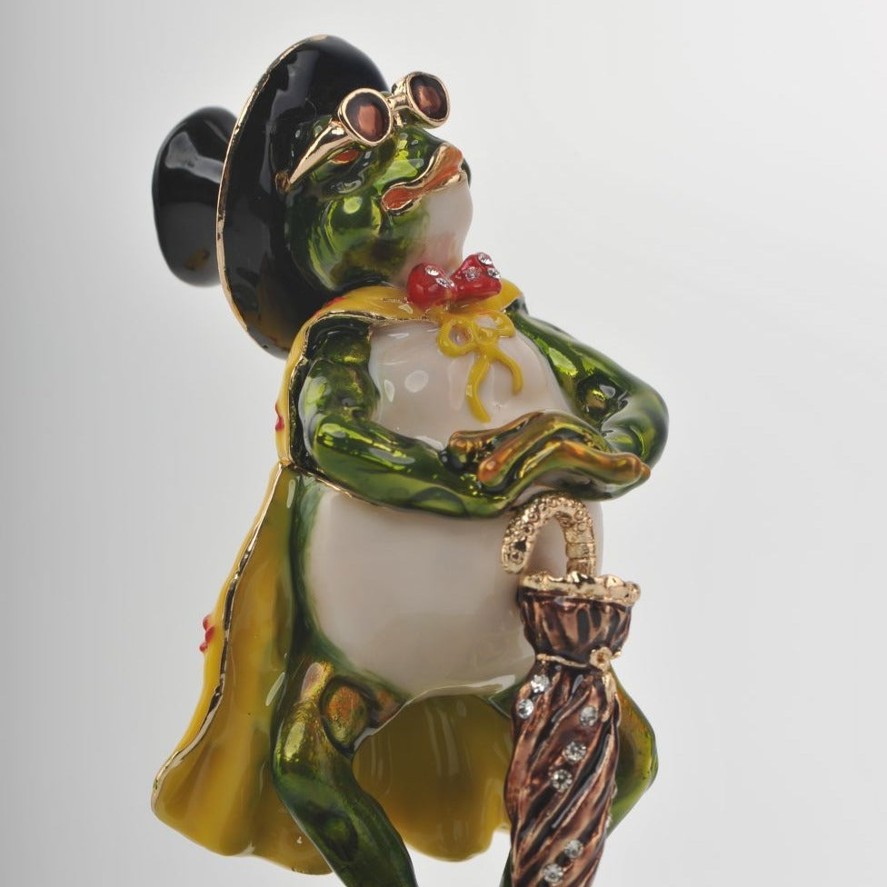 Keren Kopal Elegant Frog in Yellow Cape  91.50