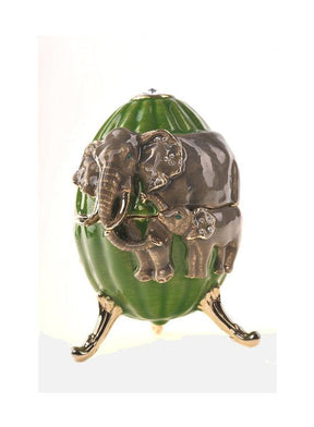 Keren Kopal Elephants Egg Trinket Box with a Surprise Elephant Pendant  116.50