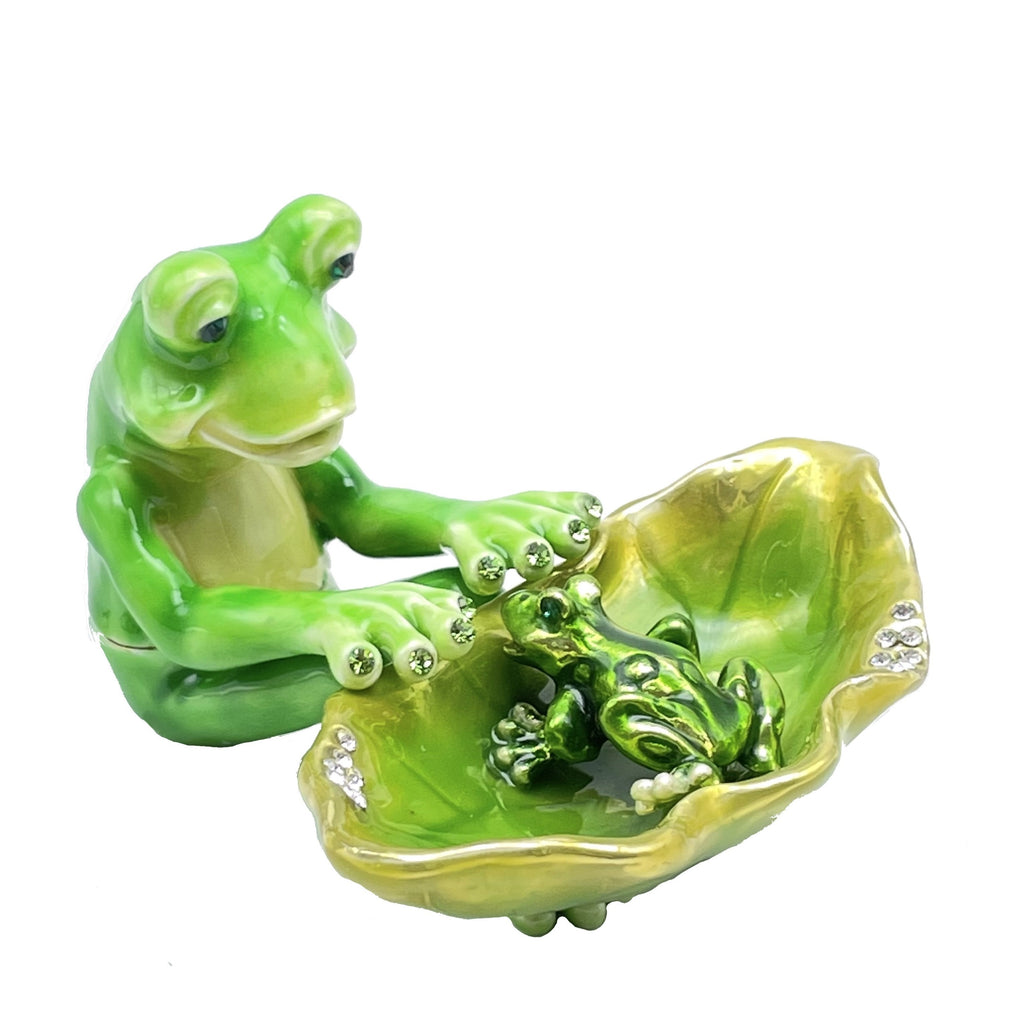小物 Frog Amazon.com: Ebros Gift Animal Forest Whimsical Green Toad Frog On