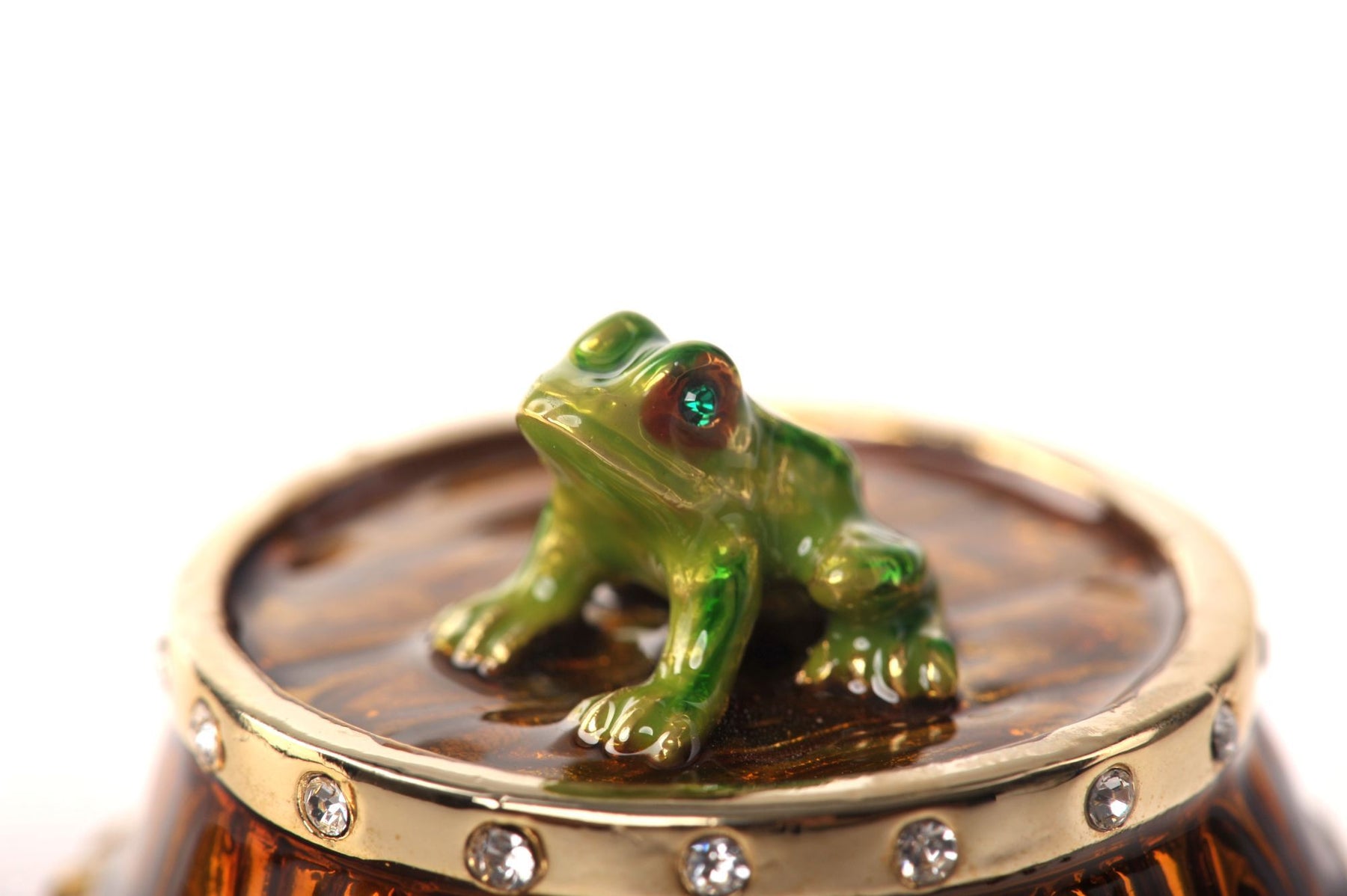 Keren Kopal Frog & Lizard on a Barrel  58.50