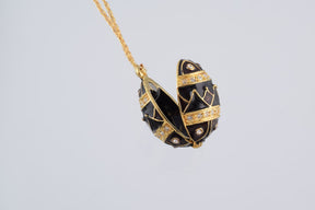Keren Kopal Gold & Black Egg Pendant Necklace  39.00