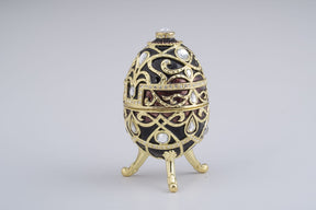 Keren Kopal Gold & Black Faberge Style Egg  94.50