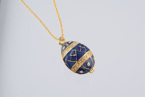 Keren Kopal Gold & Blue Egg Pendant Necklace  39.00