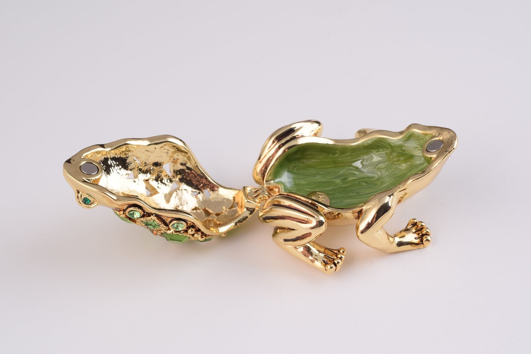 Keren Kopal Gold and Green Frog  44.00