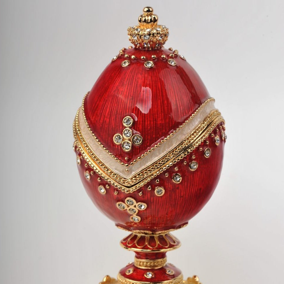 Keren Kopal Gold and Red Faberge Egg  114.00
