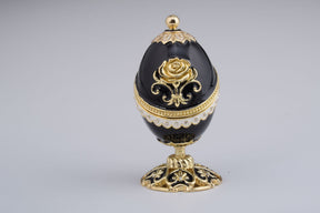 Golden Black Royal Faberge Egg  Keren Kopal