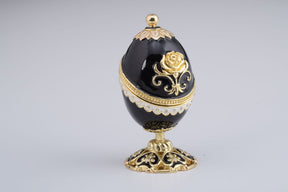 Golden Black Royal Faberge Egg  Keren Kopal