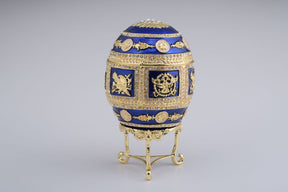 Keren Kopal Golden Blue Faberge Egg  174.00