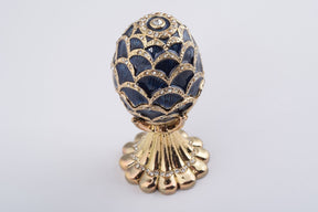 Golden Blue pineapple Shape Faberge Egg  Keren Kopal