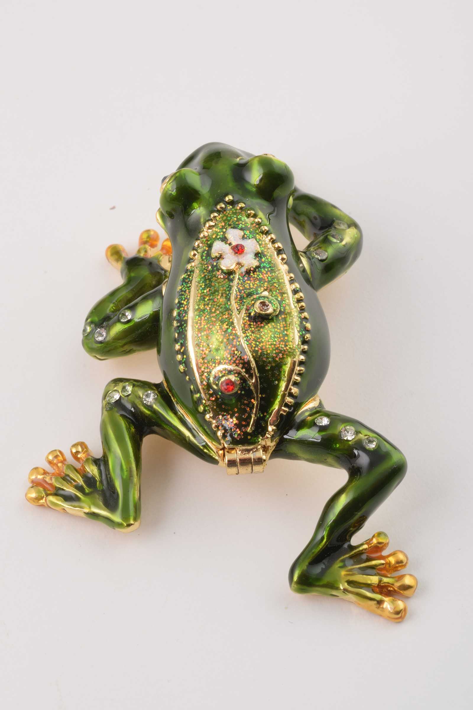 Keren Kopal Green Frog with a Flower  41.50