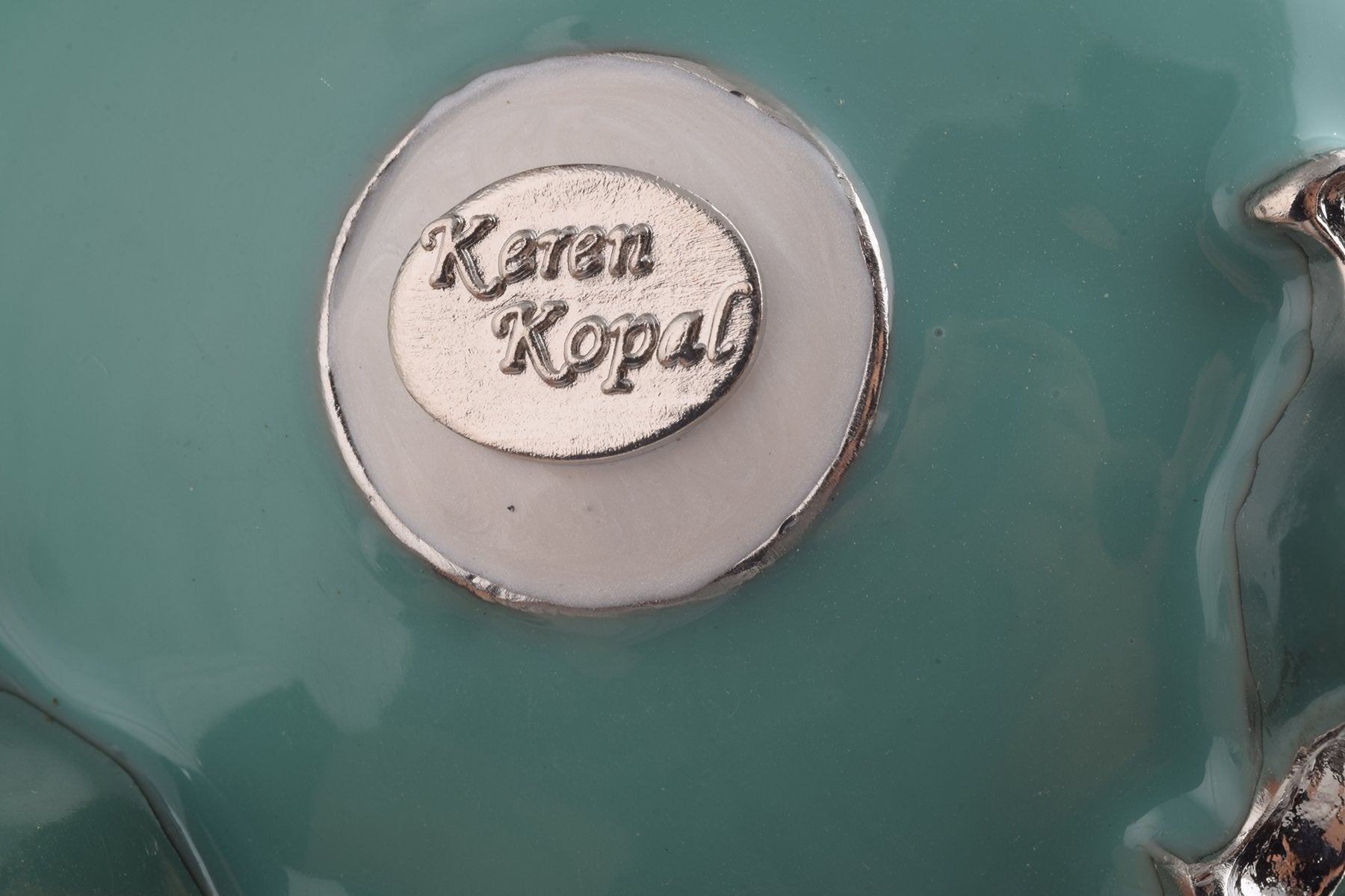 Keren Kopal Light Blue Carousel Faberge Egg with White Royal Horses  124.00