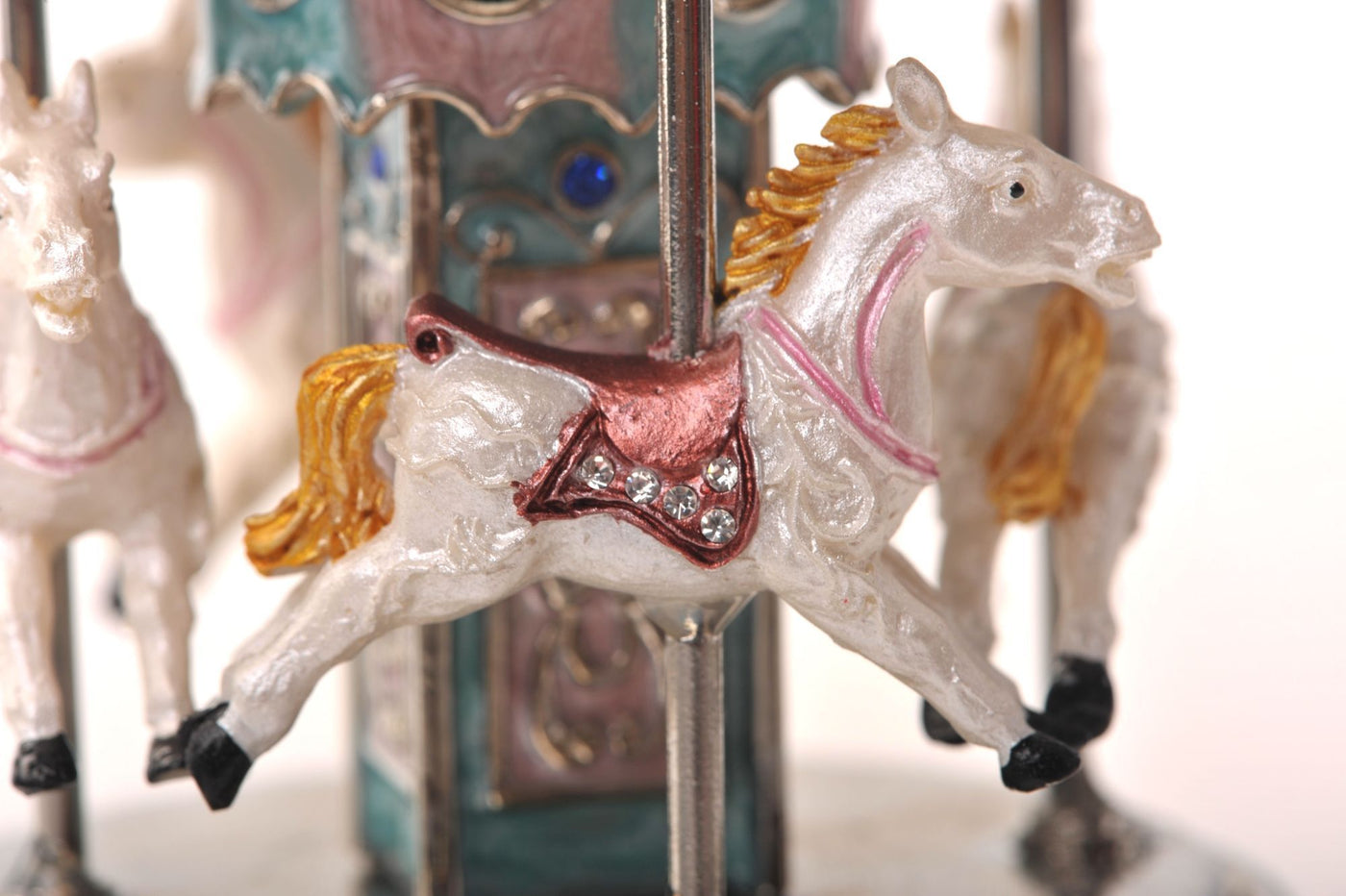 Musical Pink Horse Carousel