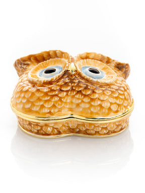 Brown Owl head trinket box