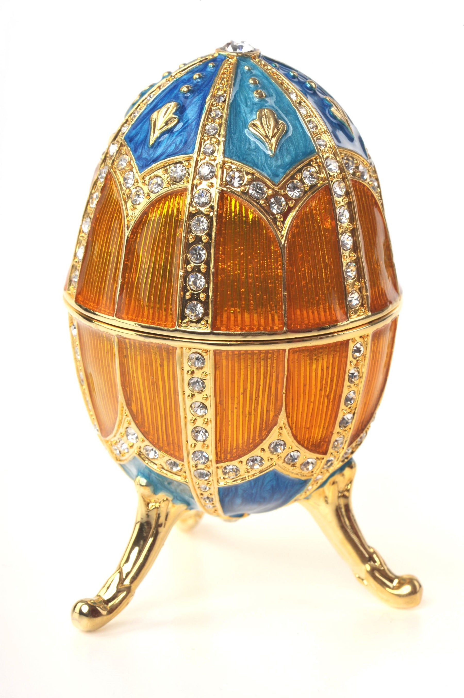 Keren Kopal Orange & Blue Faberge Egg  90.50