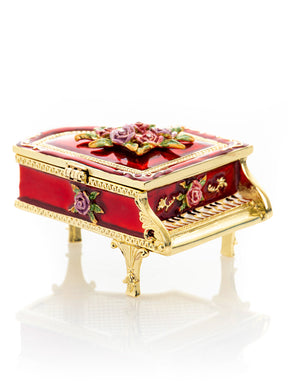 Red Piano Trinket Box
