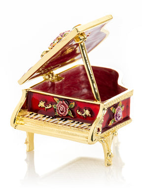 Red Piano Trinket Box