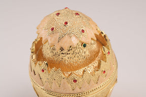 Keren Kopal Pink Chicken in Egg Faberge Egg  89.00