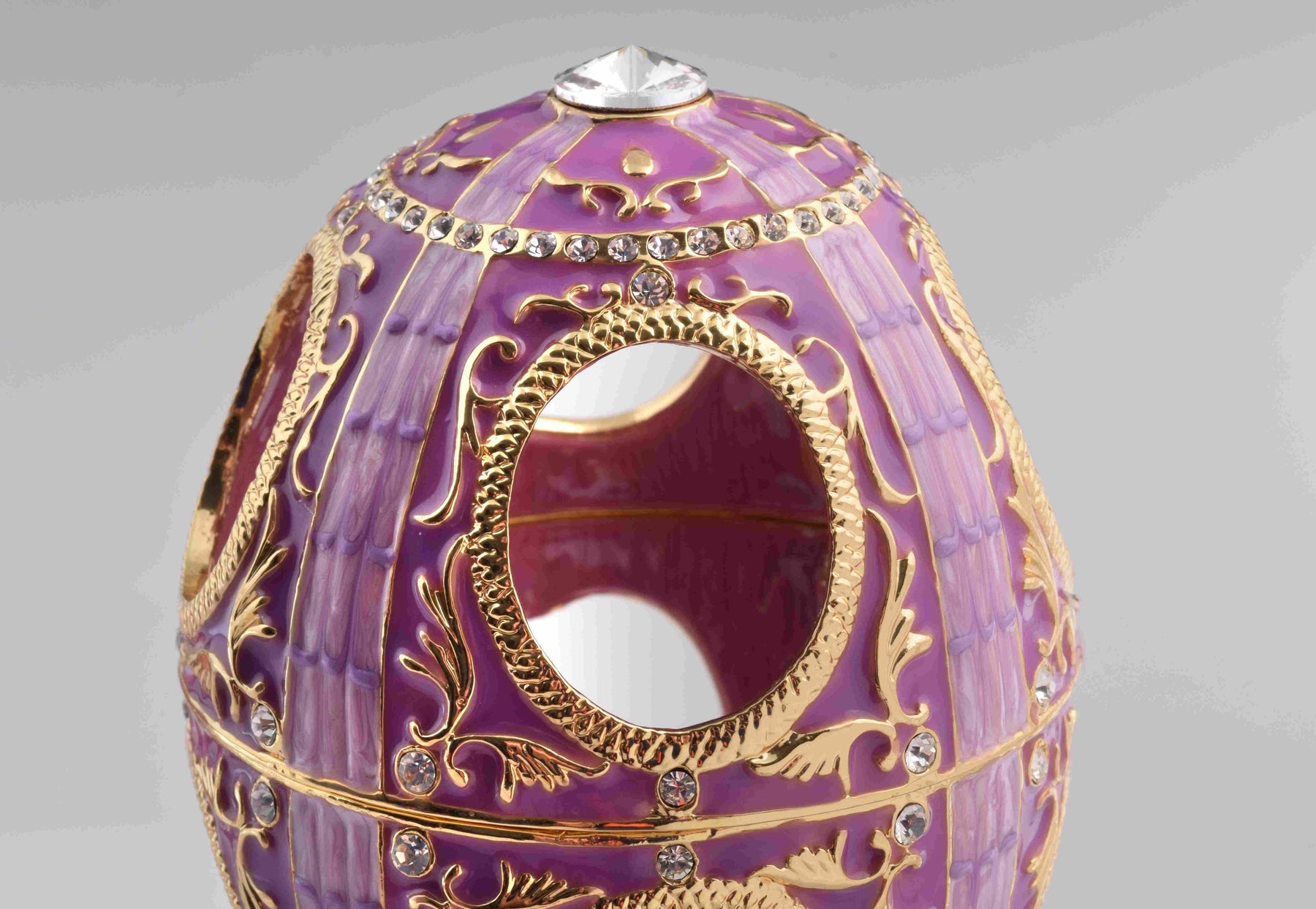 Keren Kopal Pink Faberge Egg with Pink Rose Inside  116.50