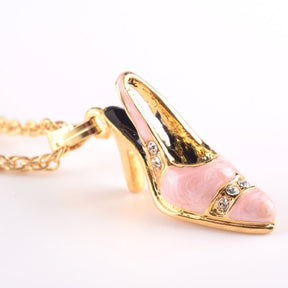 Keren Kopal Pink Shoe Pendant Necklace  39.00