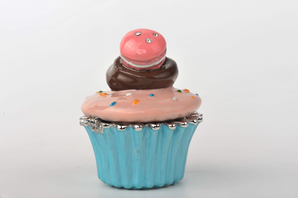 Keren Kopal Pink and Blue Macaroon Cupcake  44.75