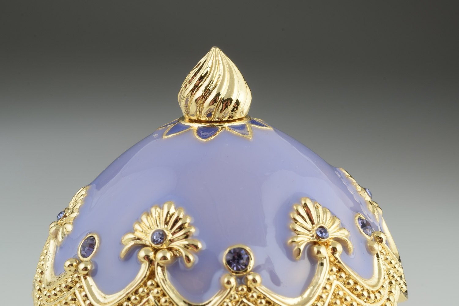 Keren Kopal Purple Carousel Egg with White Royal Horses  121.50