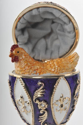 Keren Kopal Purple Faberge Egg with chicken  99.00