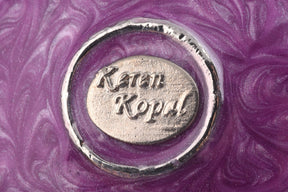 Keren Kopal Purple Wind up Musical Carousel Faberge Egg  124.00