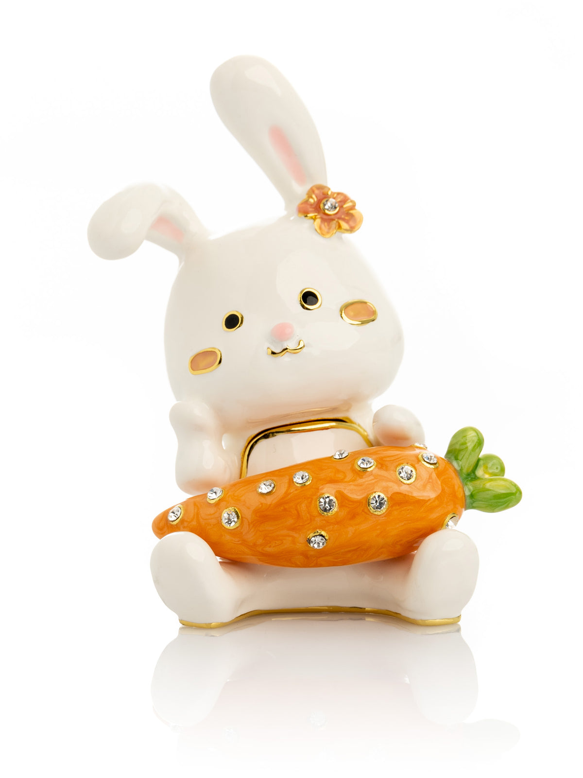 Bunny with Carrot Trinket Box