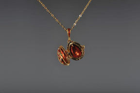 Keren Kopal Red Faberge Egg Pendant Necklace  37.00