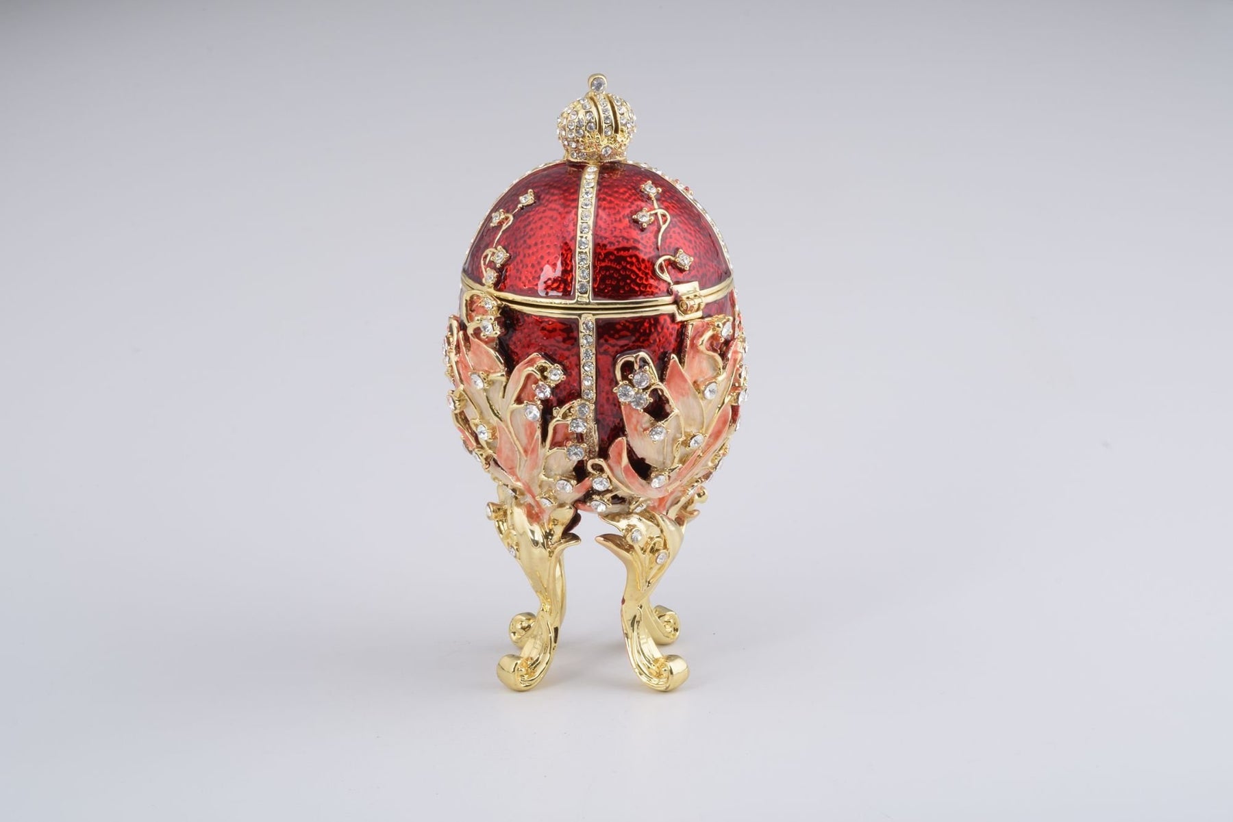 Red Majestic Faberge Egg  Keren Kopal
