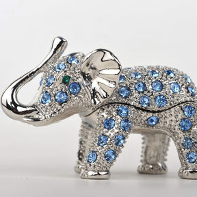 Keren Kopal Silver & Blue Elephant  33.00