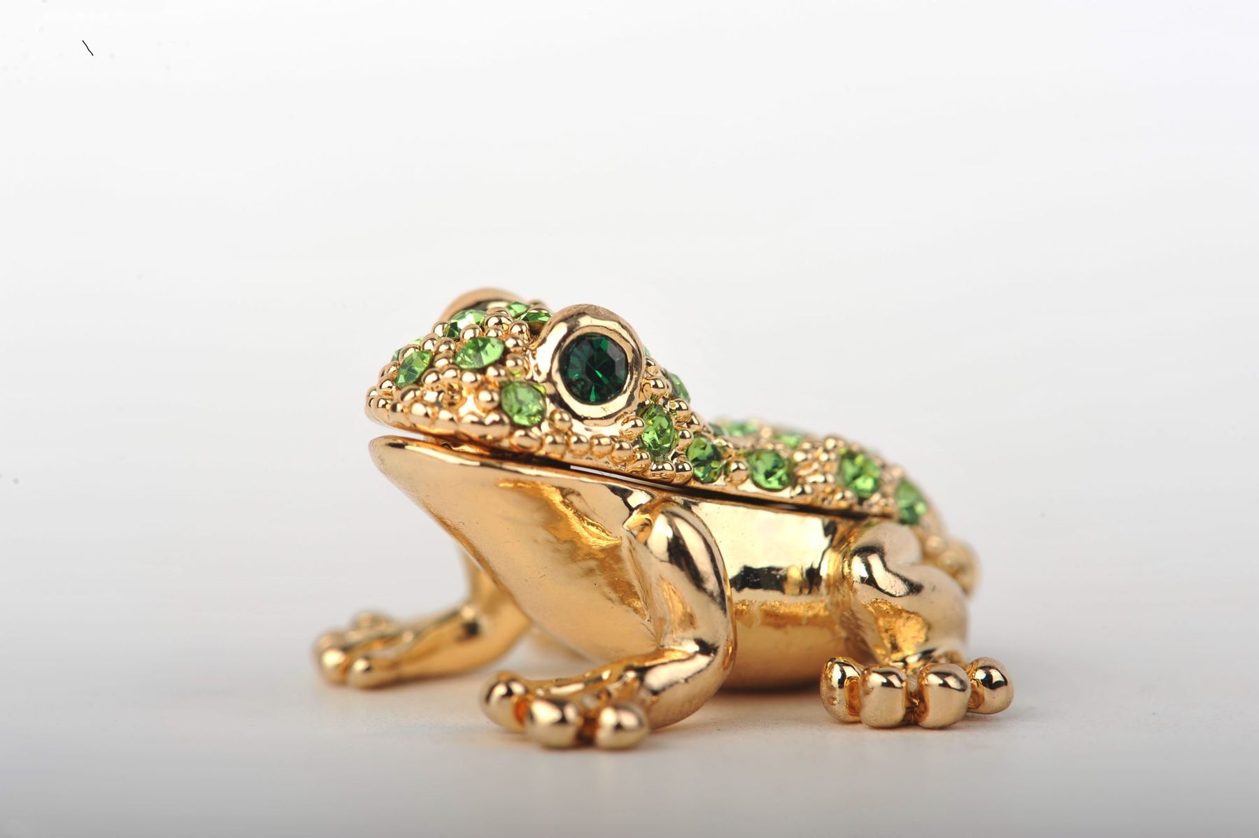 Keren Kopal Tiny Gold & Green Sitting Toad  17.00