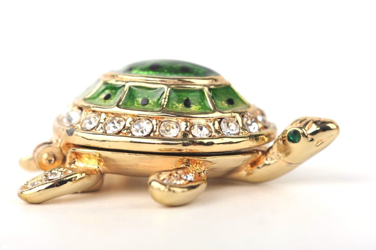 Keren Kopal Tiny Green & Gold Sea Turtle  18.75