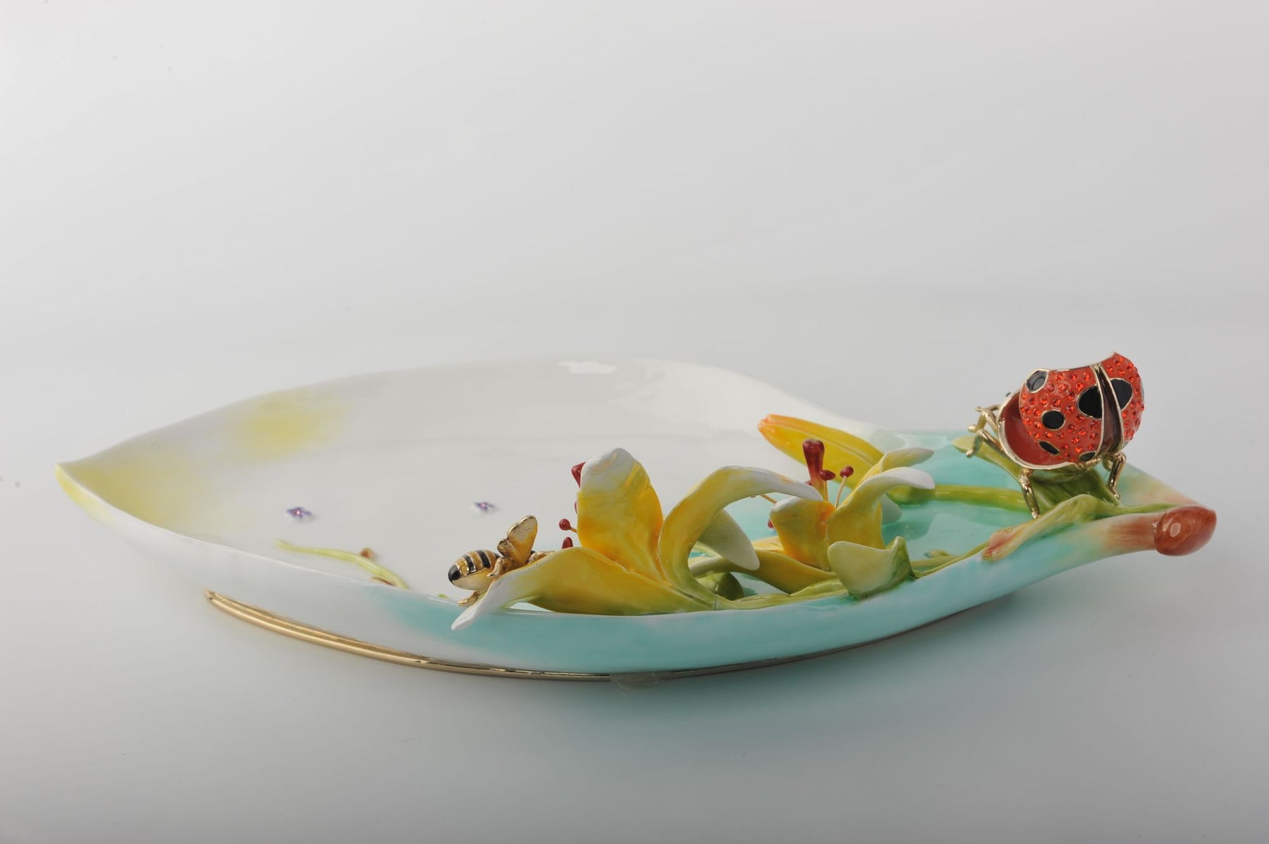 Keren Kopal Trinket Plate with Ladybug  215.00