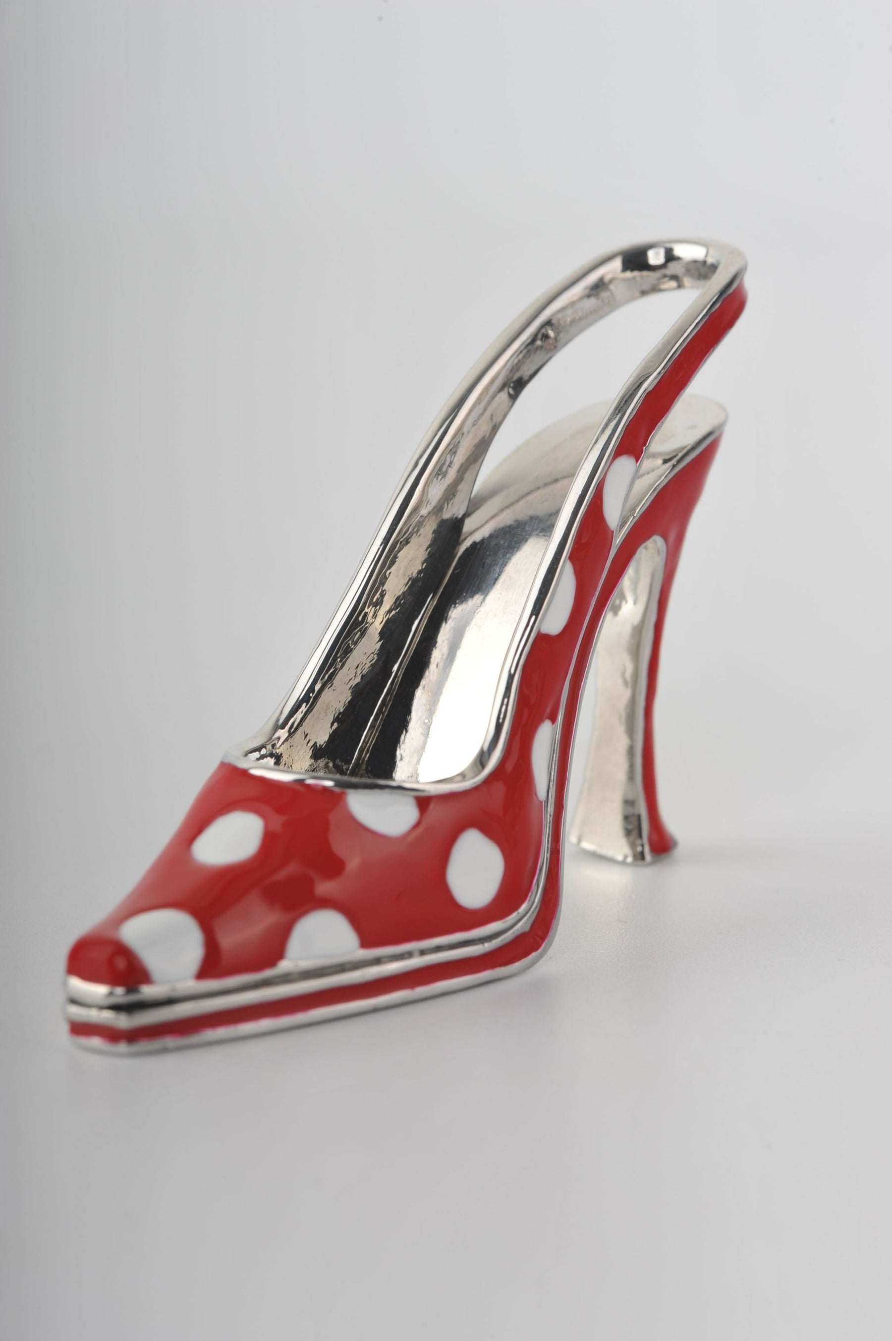 Keren Kopal White Dots Red Lady Trinket Shoe  34.50