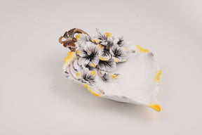 Keren Kopal White Plate with Flowers  179.00