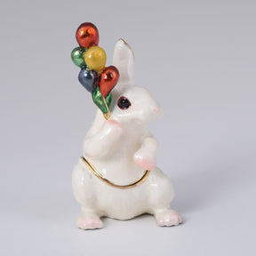 Keren Kopal White Rabbit with Colorful Baloons  66.25