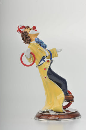 Keren Kopal Yellow Circus Clown Juggling on Unicycle  89.00