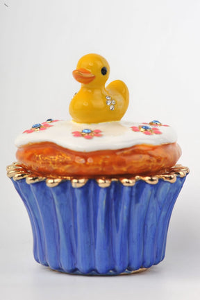 Keren Kopal Yellow Duck on Blue Cupcake  47.00