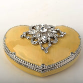 Keren Kopal Yellow Heart Shaped Trinket Box  56.50